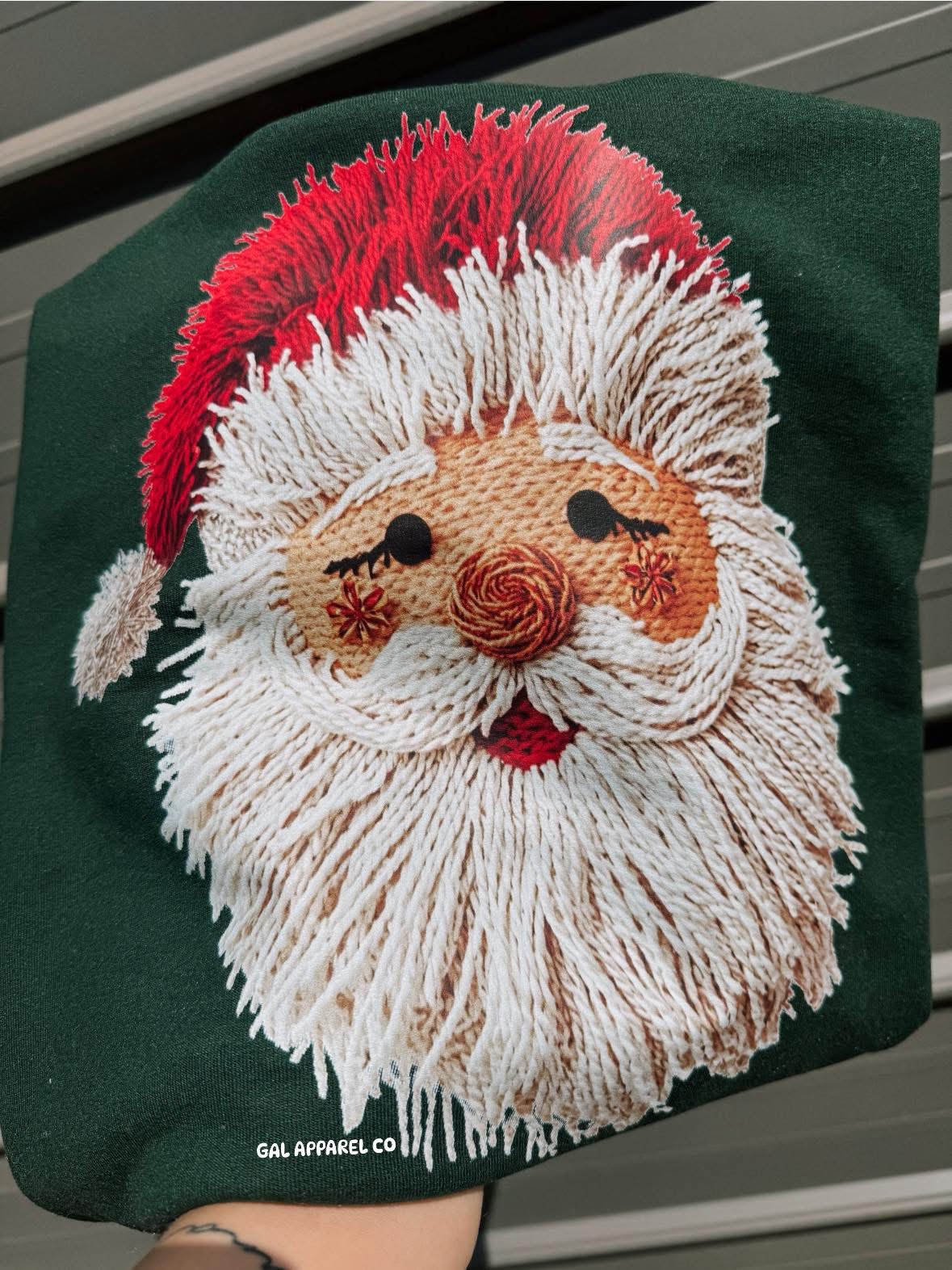Rosie santa faux yawn tee or sweatshirt
