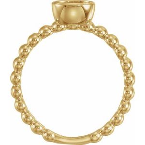 14K Yellow Gold .05 CTW Natural Diamond Family Stackable Ring