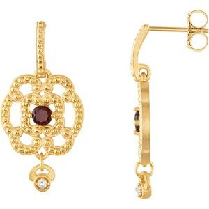 Sterling Silver 3.4 mm Round Earring Mounting – image 3
