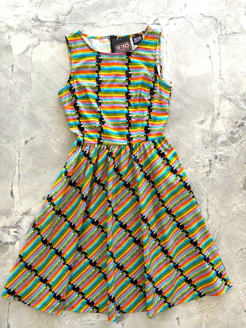 Book Stacks Vintage Dress