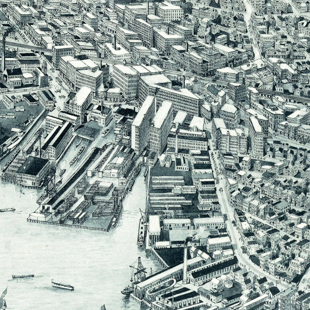Vintage Map of Lynn, Massachusetts 1916
