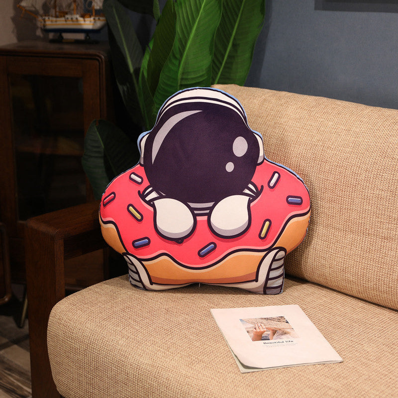 Plush Astronaut Rocket Pillow – Soft Space-Themed Stuffed Toys for Kids and Gifts