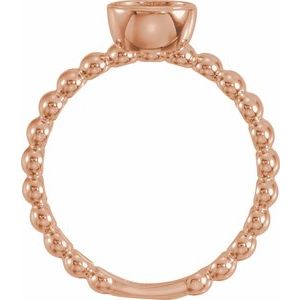 14K Rose Gold .05 CTW Natural Diamond Family Stackable Ring