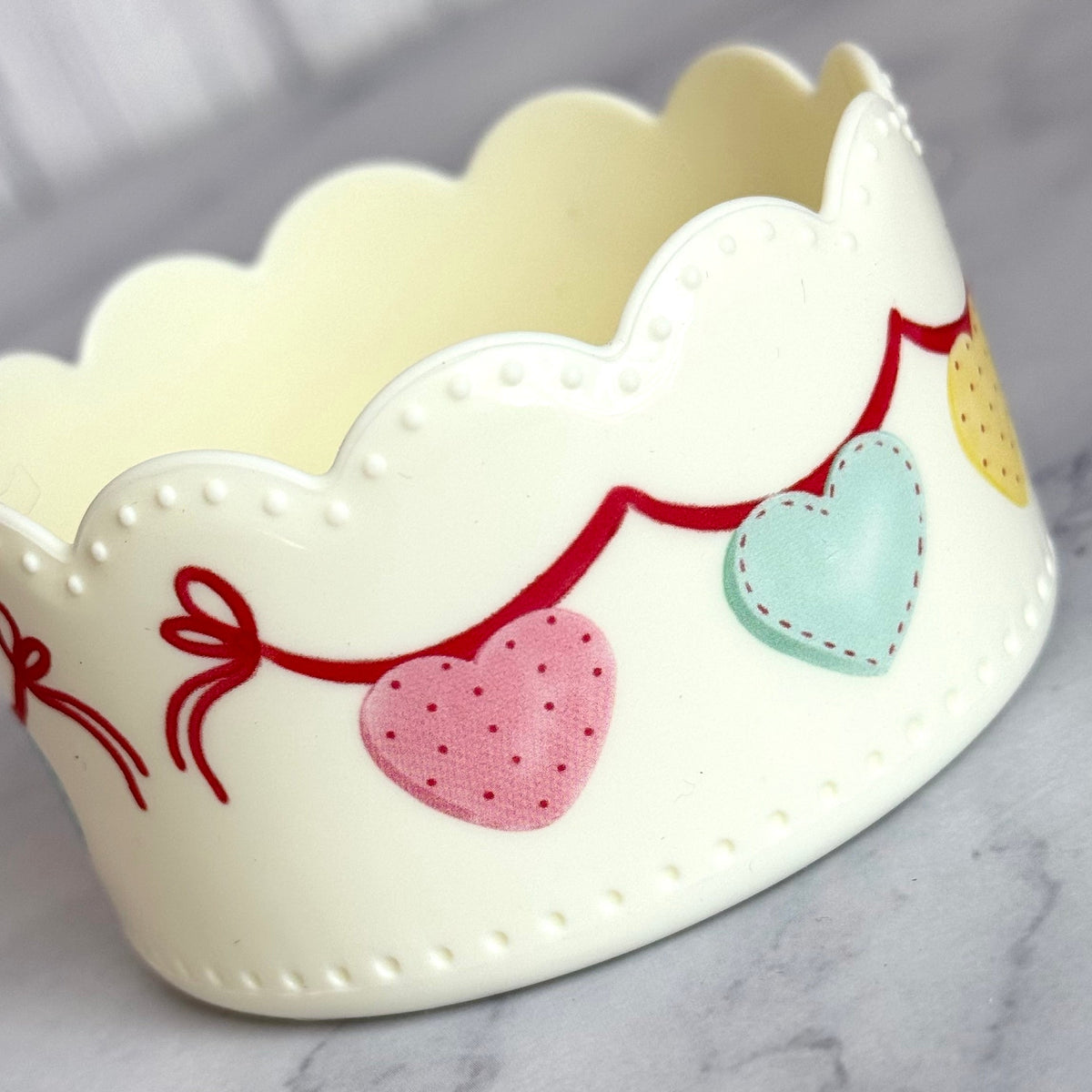 Heart Bunting Scallop  Boot