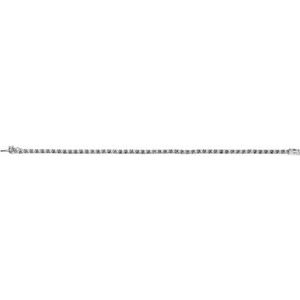 14K White Gold 5 CTW Natural Diamond Line 7" Bracelet – image 4