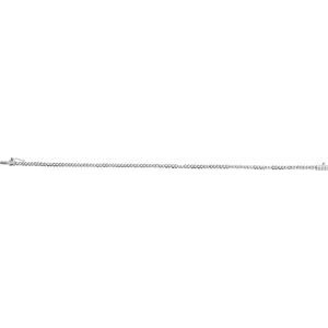 14K White Gold 1 CTW Natural Diamond Line 7" Bracelet – image 3