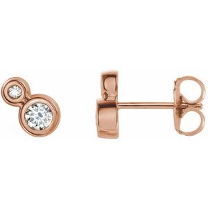 14K Rose Gold 1 CTW Natural Diamond Earrings