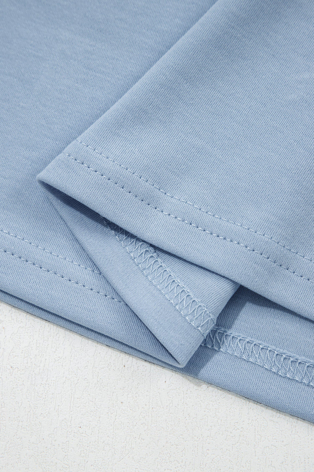 Oversized Solid Color High Neck Tee