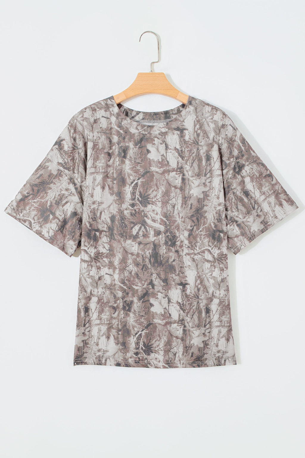 Plus Size Woodland Camo Short Sleeve T-Shirt