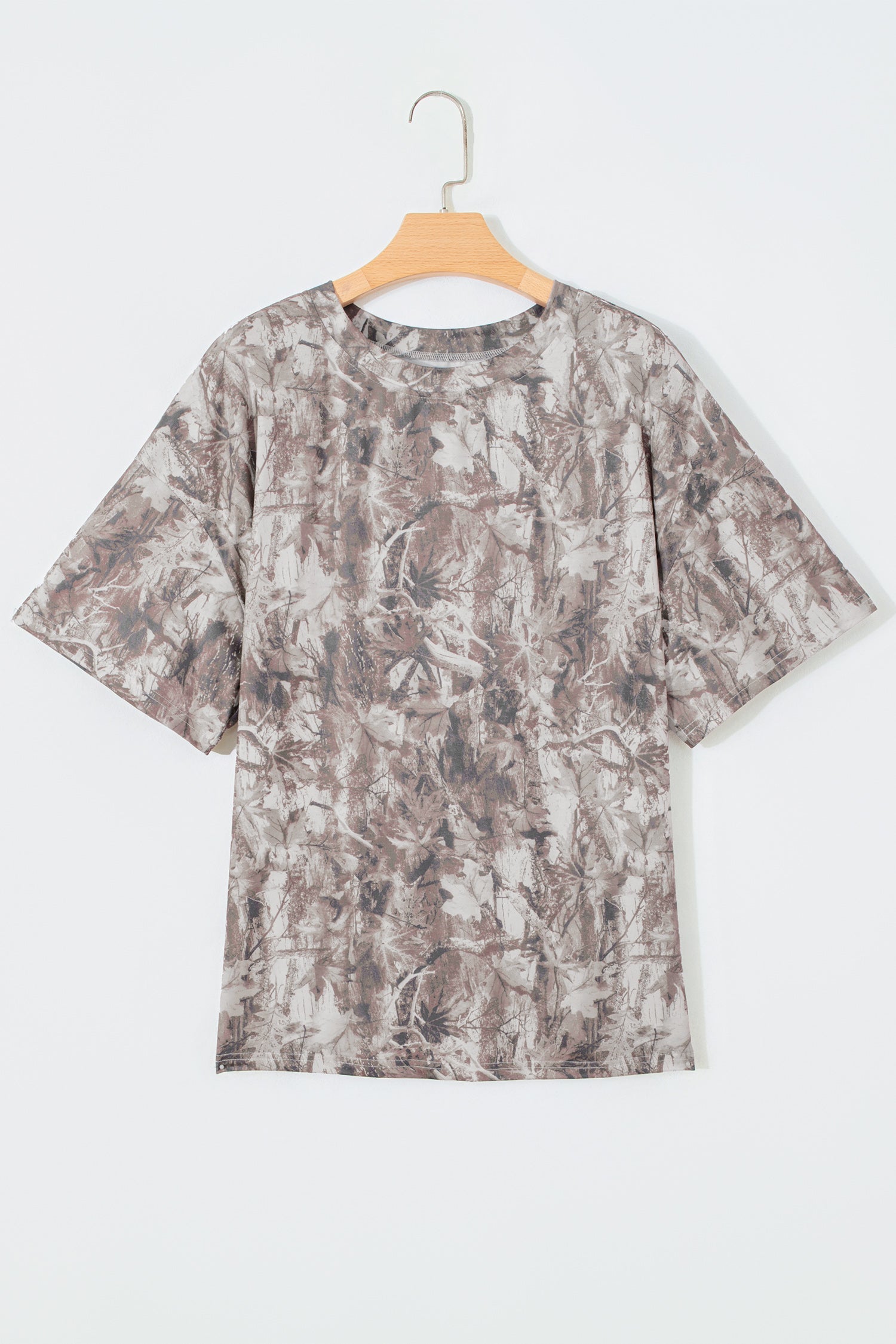 Plus Size Woodland Camo Short Sleeve T-Shirt