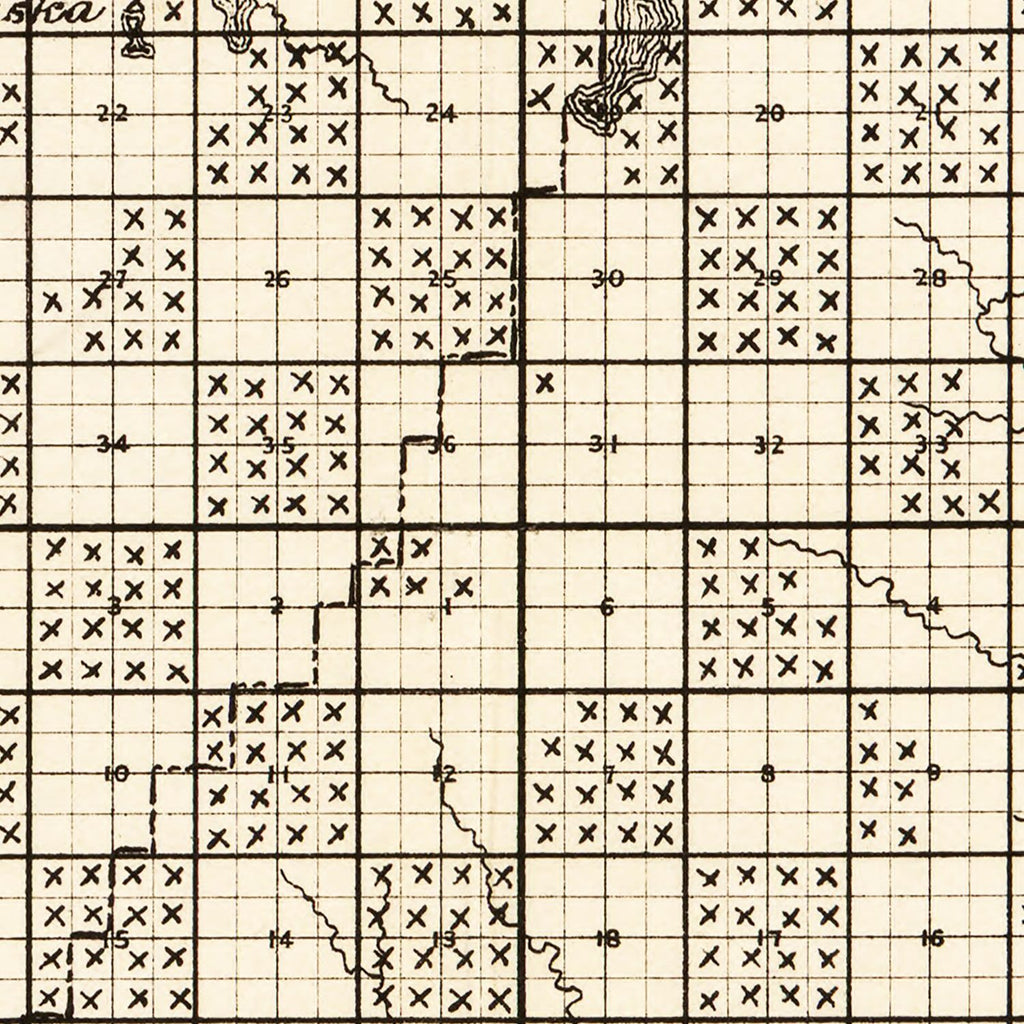 Vintage Map of Kalcaska County, Michigan 1878