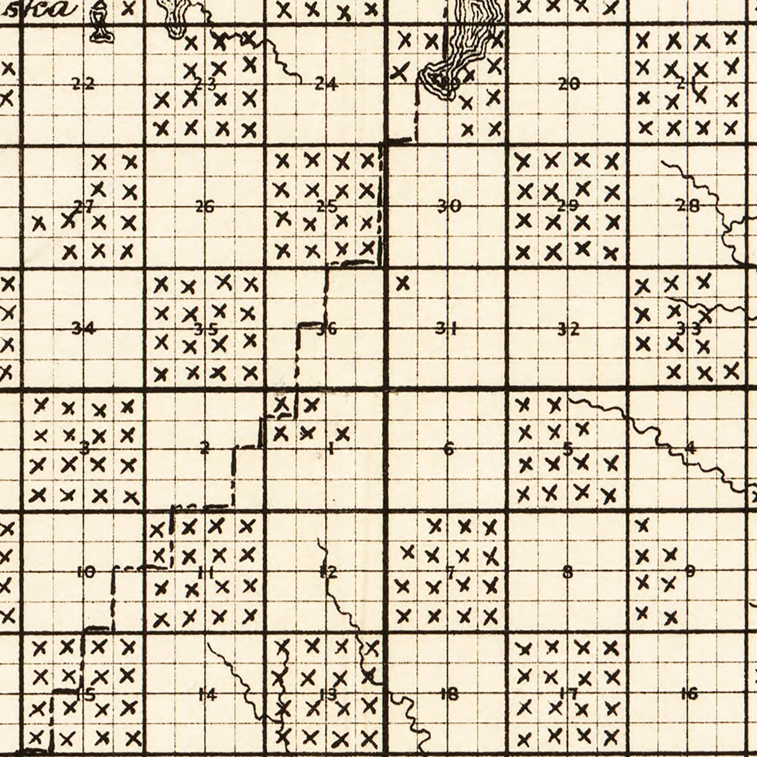 Vintage Map of Kalcaska County, Michigan 1878