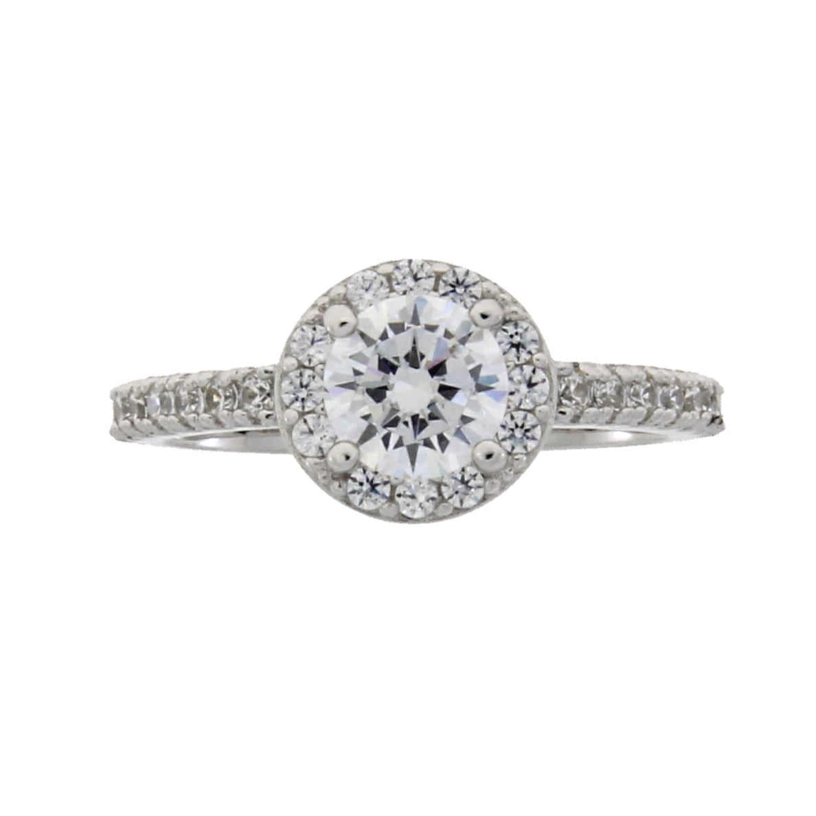 Natural Cubic Zirconium Ring Sterling Silver