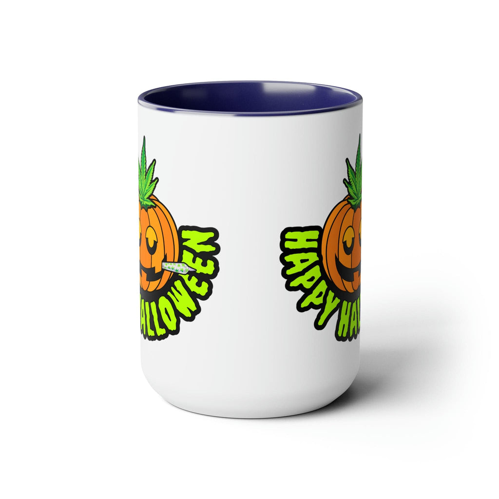 Happy Halloween Pumpkin Stoner 15oz Coffee Mug