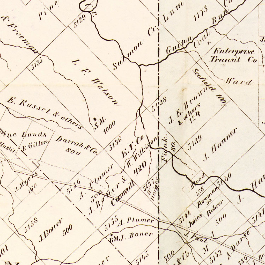 Vintage Map of Forest County, Pennsylvania 1881