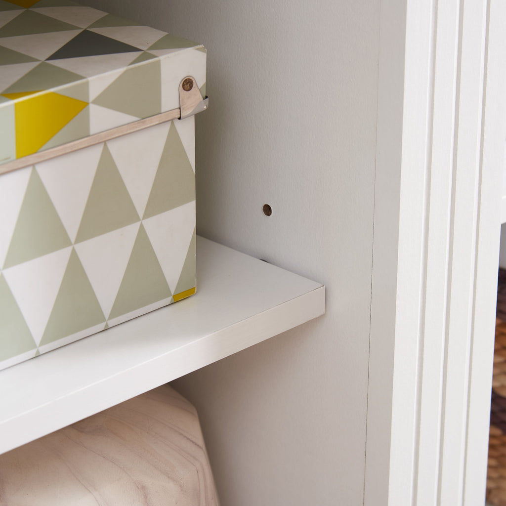 Media Console Table with Large Storage Cabinet, Modern TV Media Entertaionment Stand, White, 65.75'W*17'D*32.48'H