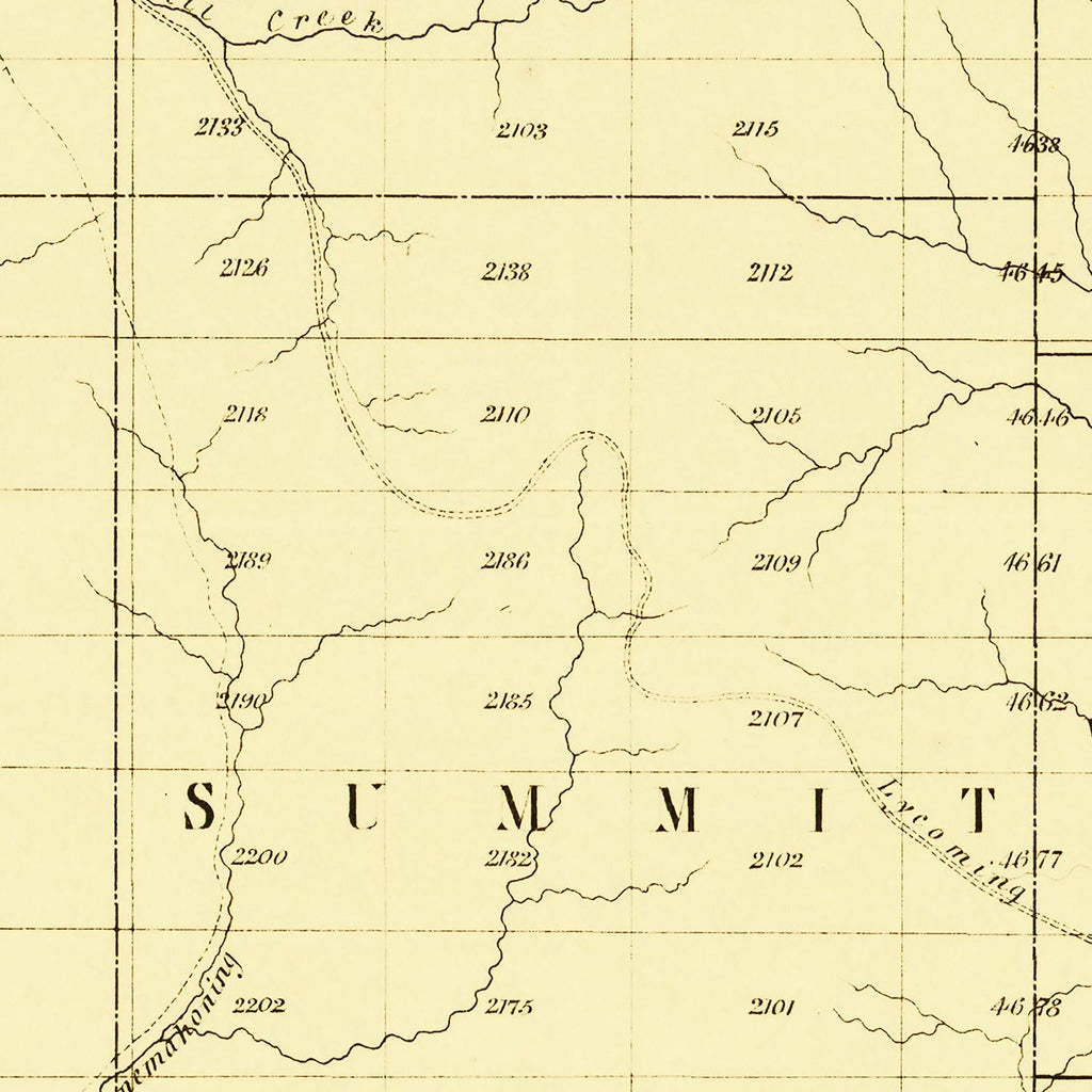 Vintage Map of Potter County, Pennsylvania 1856