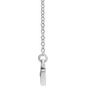 Sterling Silver Natural Blue Zircon Heart 16" Necklace