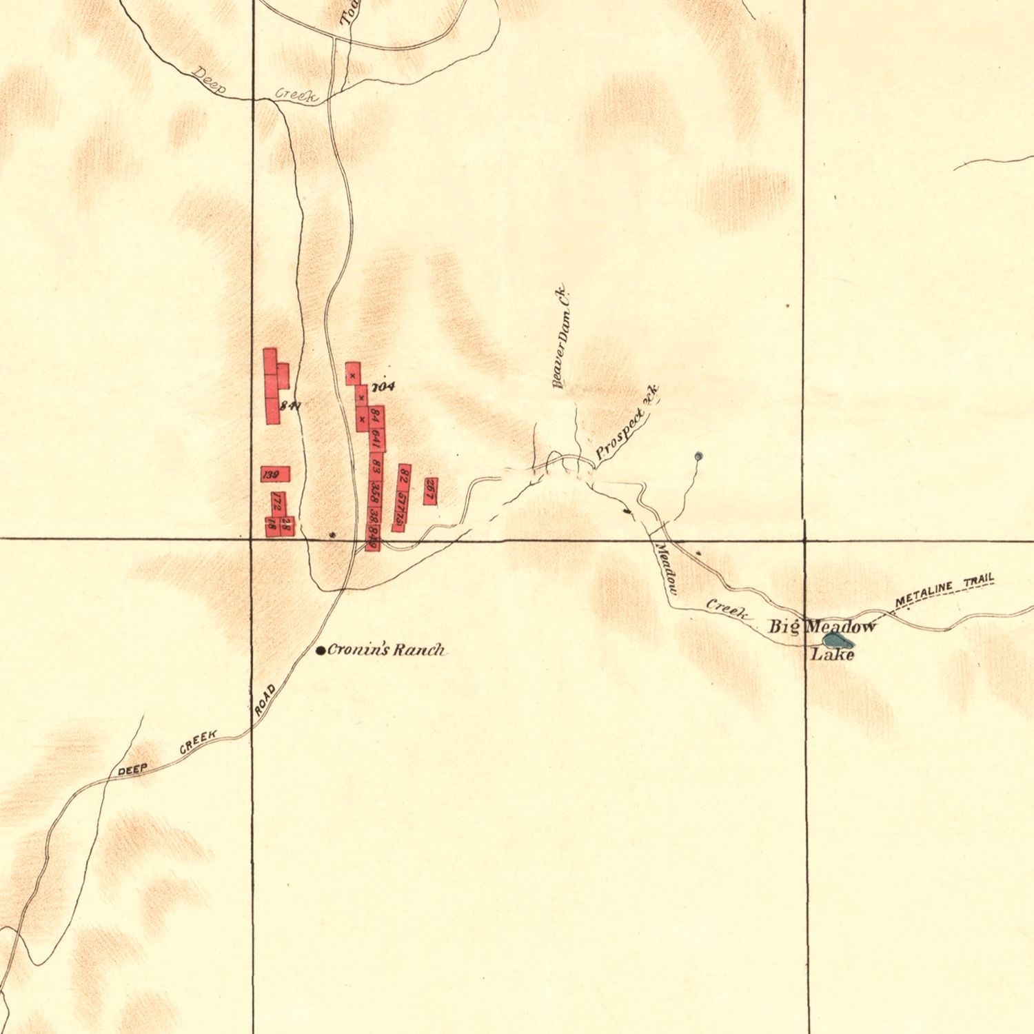 Vintage Map of Stevens County, Washington 1900