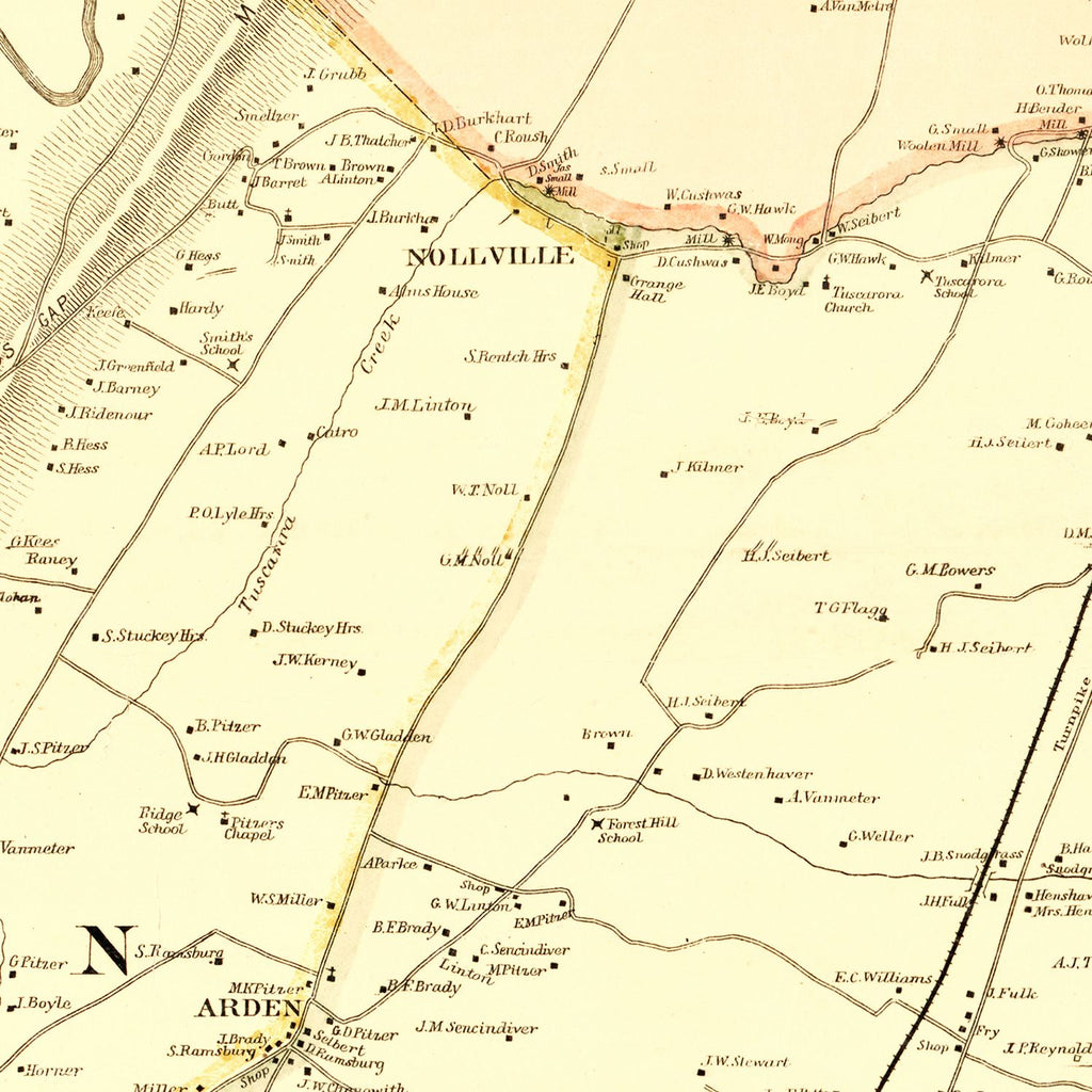 Vintage Map of Berkeley County, West Virginia 1894