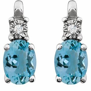 Accented Birthstone Earrings