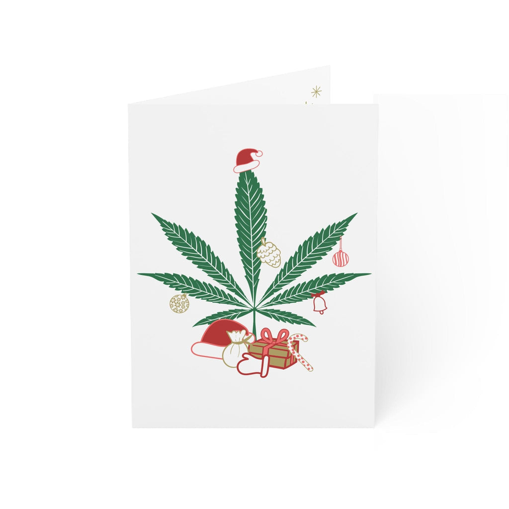 Mary Kushmas + Dope New Year Marijuana Tree Christmas Greeting Cards (1, 10, 30, and 50pcs)