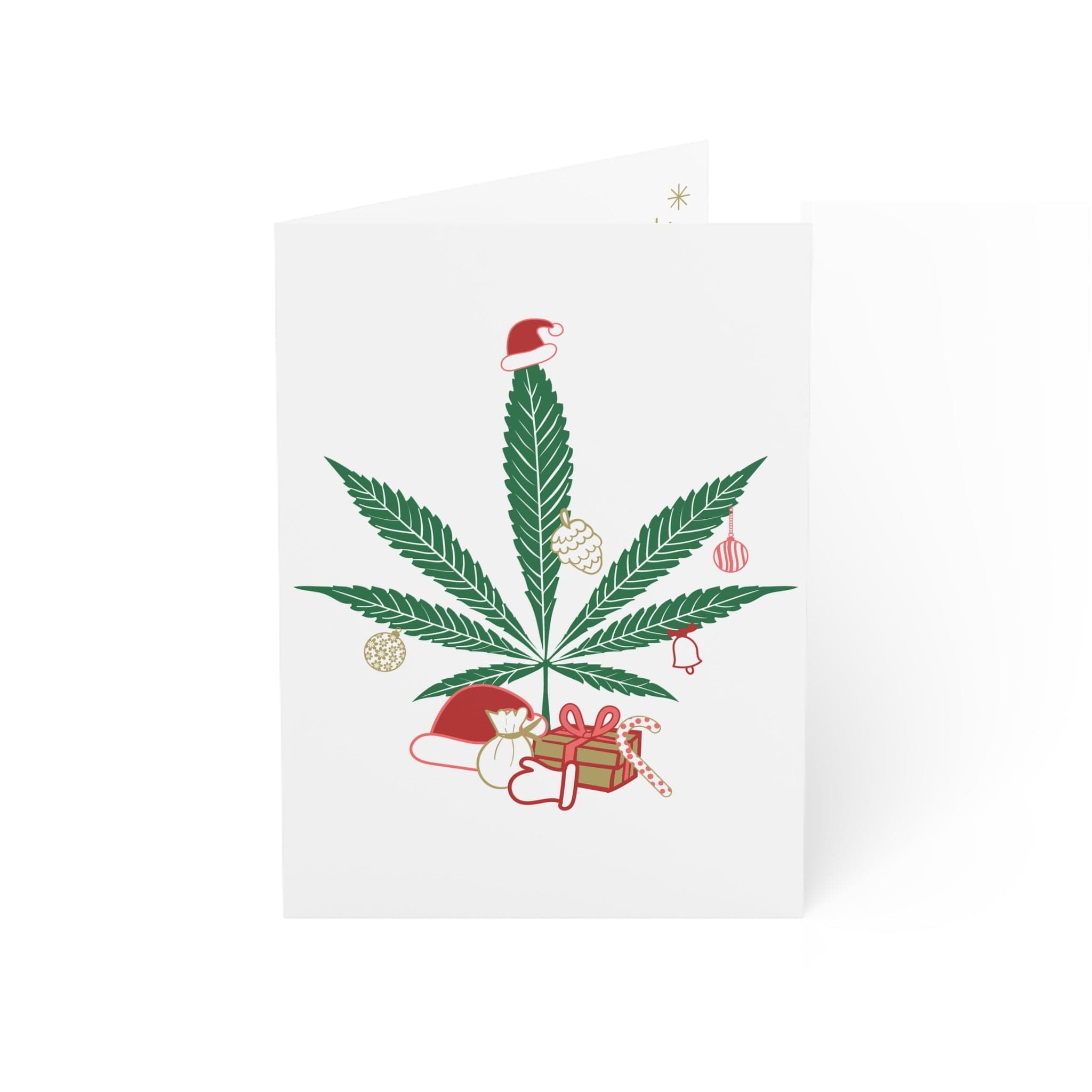 Mary Kushmas + Dope New Year Marijuana Tree Christmas Greeting Cards (1, 10, 30, and 50pcs)