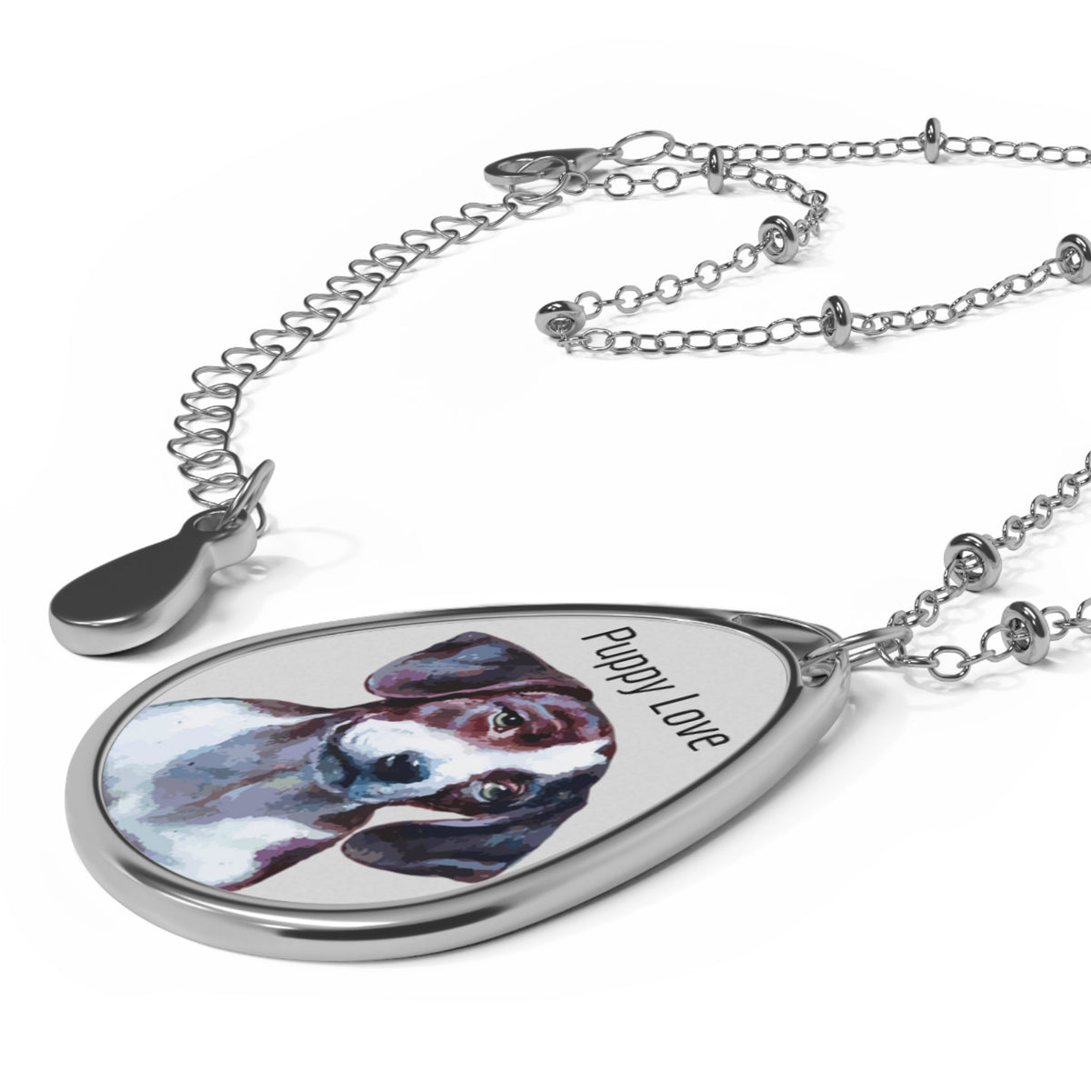 Puppy Love Oval Necklace