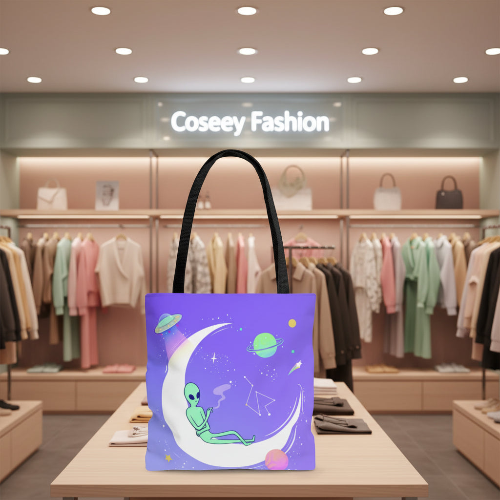 Chilling Alien Tote Bag Medium