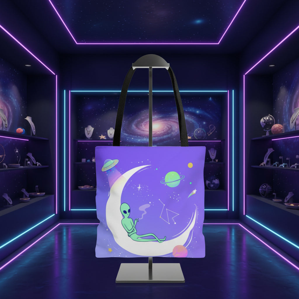Chilling Alien Tote Bag Medium