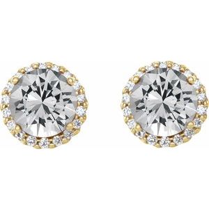 14K Yellow Gold 1/2 CTW Natural Diamond Earrings – image 2