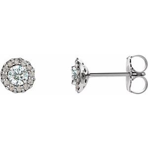 14K White Gold 1/4 CTW Natural Diamond Earrings