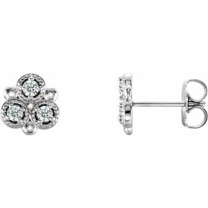 Three-Stone Earrings
