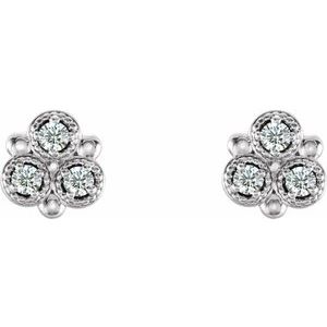 Three-Stone Earrings