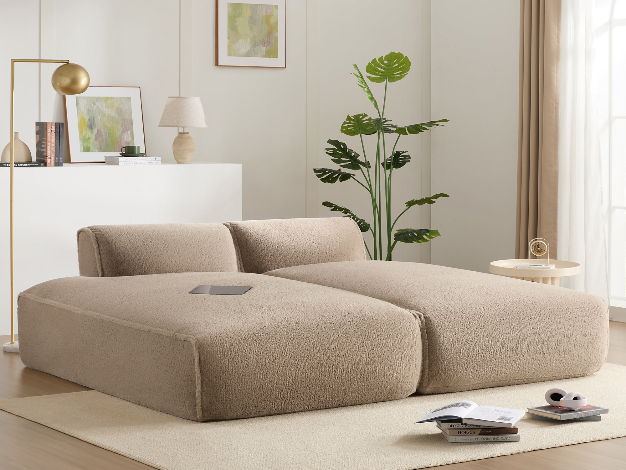 [VIDEO+NEW]90.0'Oversized Modular Sectional Sofa,Fully Compressed,Spacious Foam-Filled Sofa Bed for Living Room,elderly - friendly design,2 PC Free Combination,No Assembly Required,3 Colors