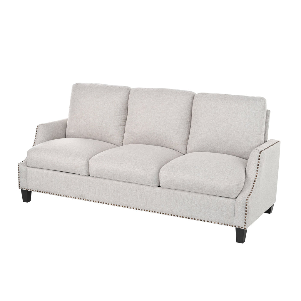 3 Piece Living Room Sofa Sets, Sectional Couch and Loveseat and Armchair Set, Modern 3 Seater Sofa + 2 Seater Couch+ Accent Chair Furniture Set for Apartment