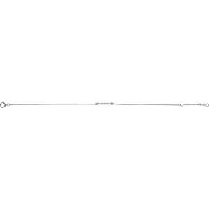 14K White Gold .07 CTW Natural Diamond Bar 6 1/2-71/2" Bracelet – image 2