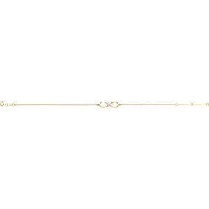 14K Yellow Gold 1/8 CTW Natural Diamond Infinity-Inspired 6 1/2-7 1/2" Bracelet – image 2