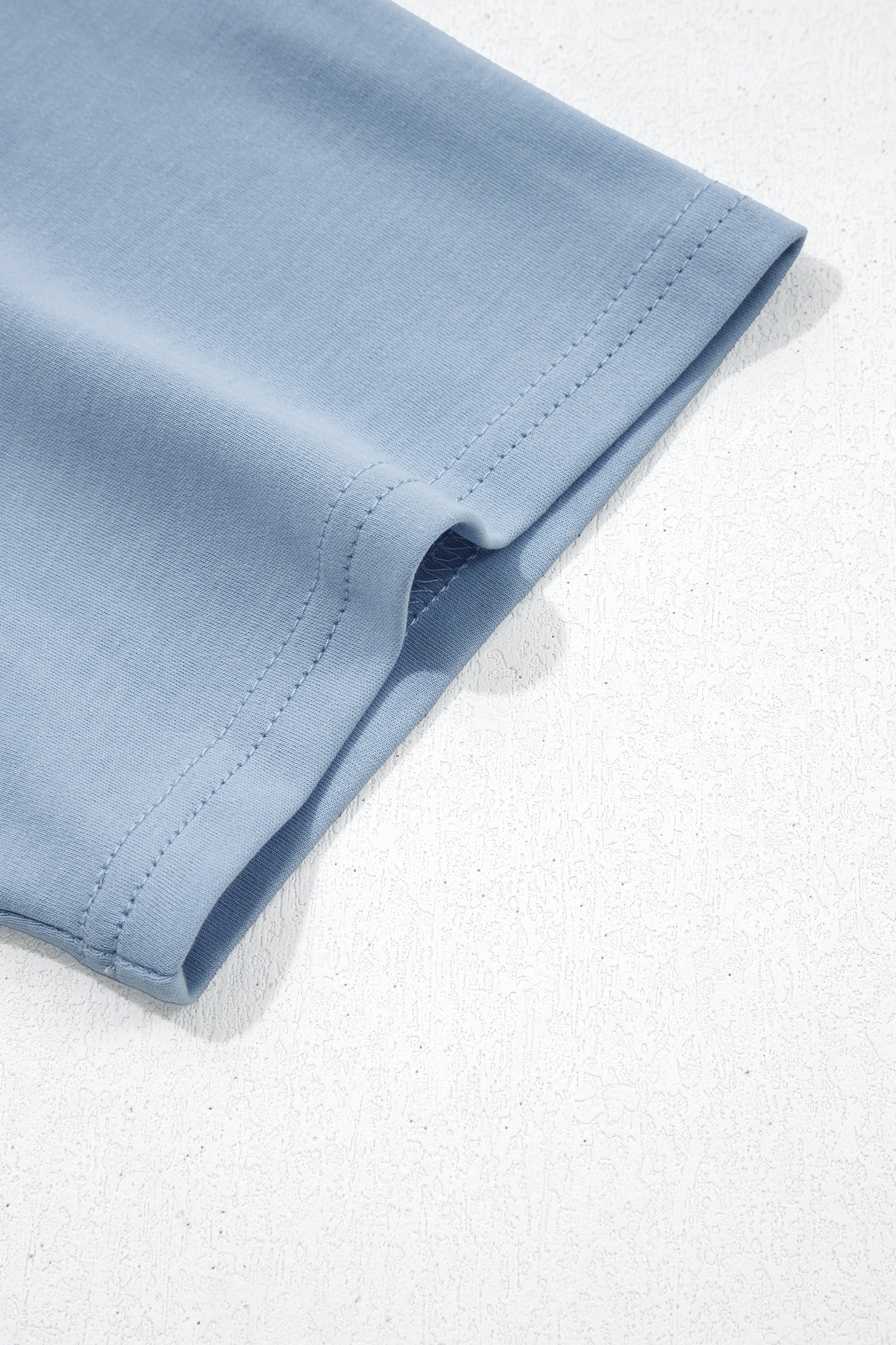 Oversized Solid Color High Neck Tee