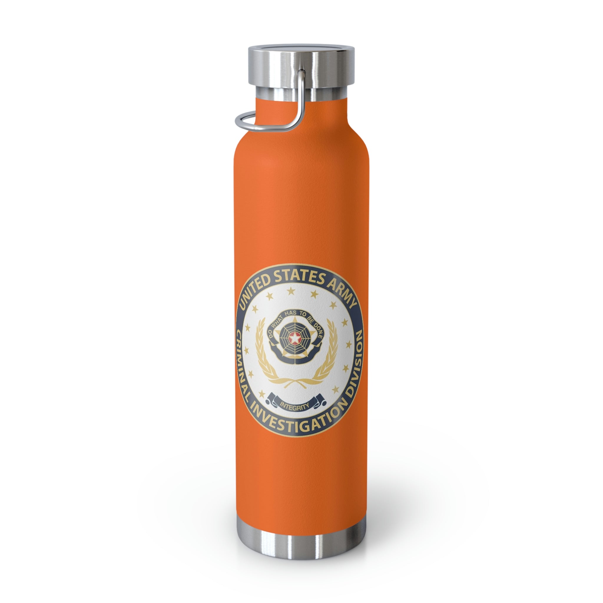 Army CID Badge and Seal - Copper Vacuum Insulated Bottle, 22oz