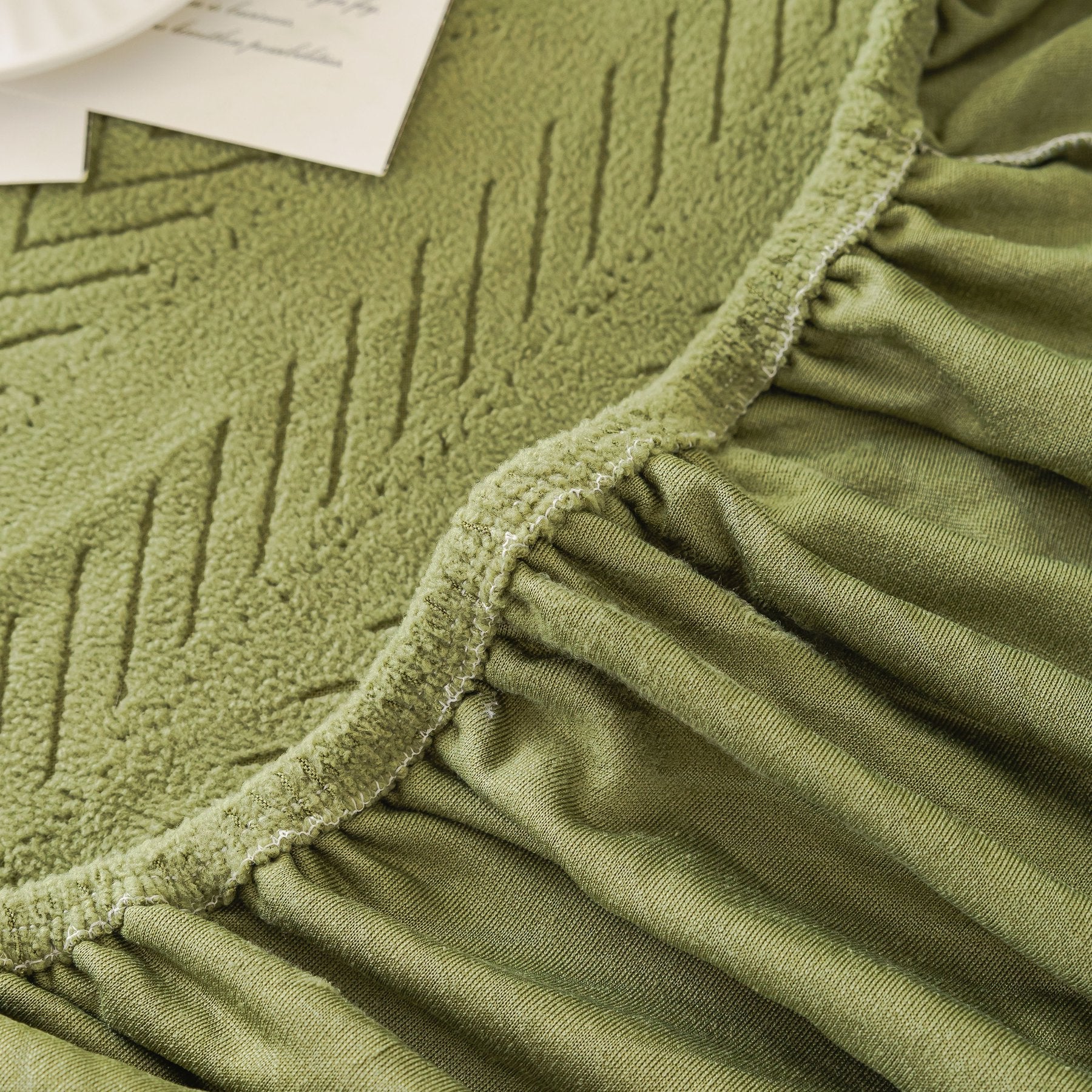 High Stretch Herringbone Textured Slipcover for Standard & L-Shaped Sectional Couches
