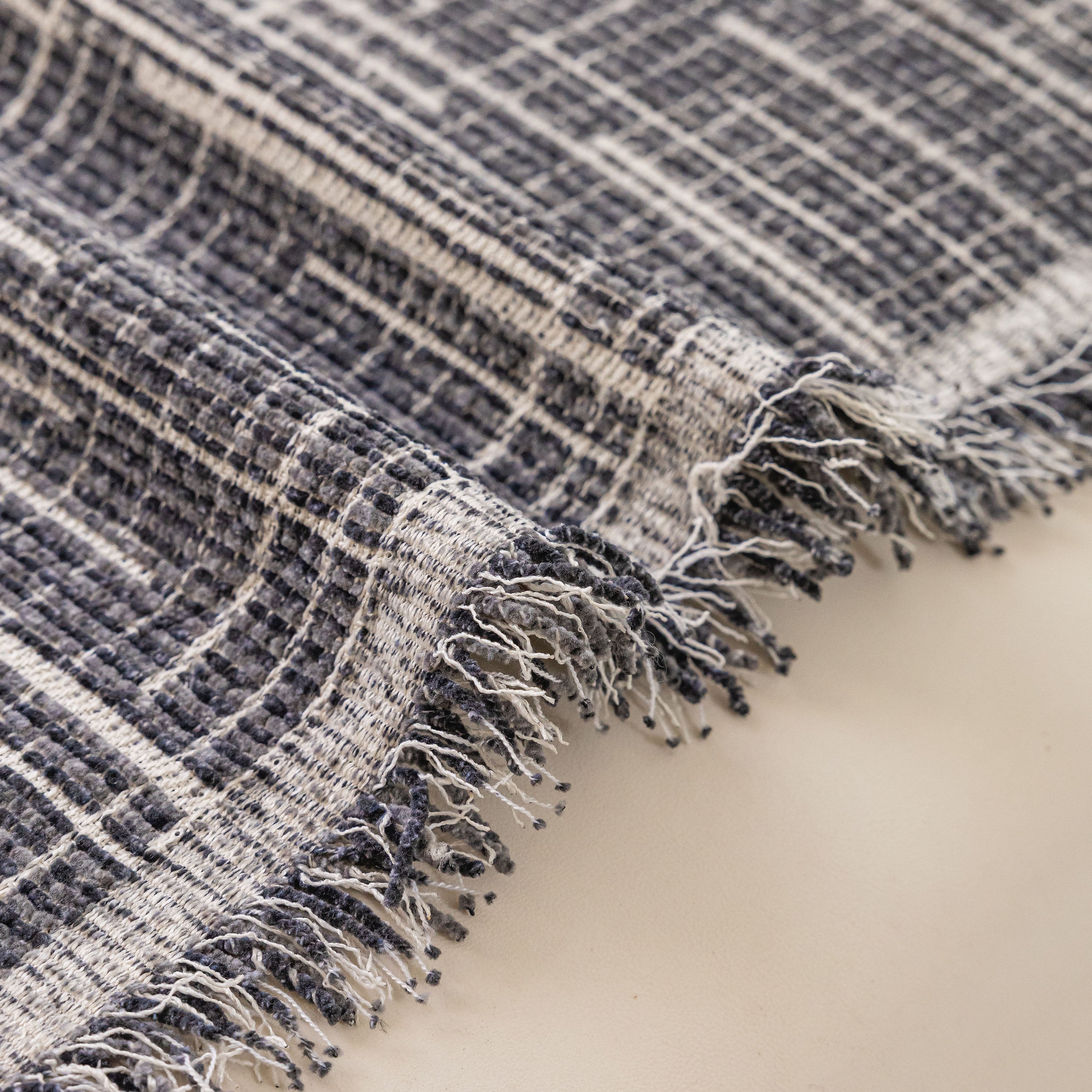 Boho Woven Sofa Throw Cover, Modern Soft Couch Protector for Pets & Living Room Decor