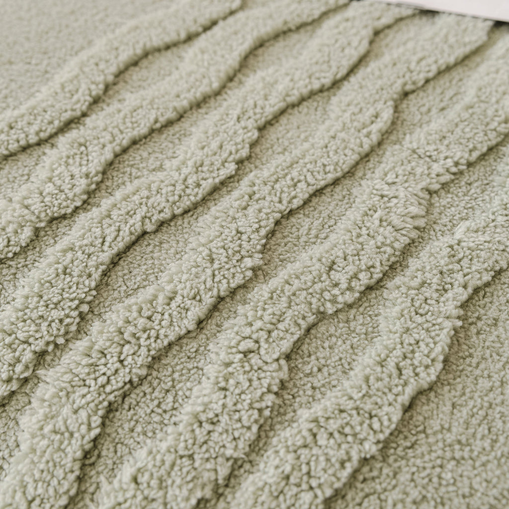 Modern 3D Water Ripple Sofa Cover, Non-Shedding Cream Style Furniture Protector Throw