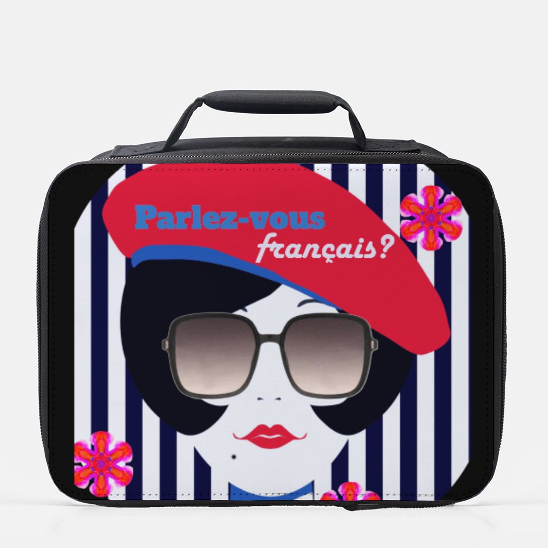 Parlez-vous Francais French Girl Soft Sides Insulated Lunch Box