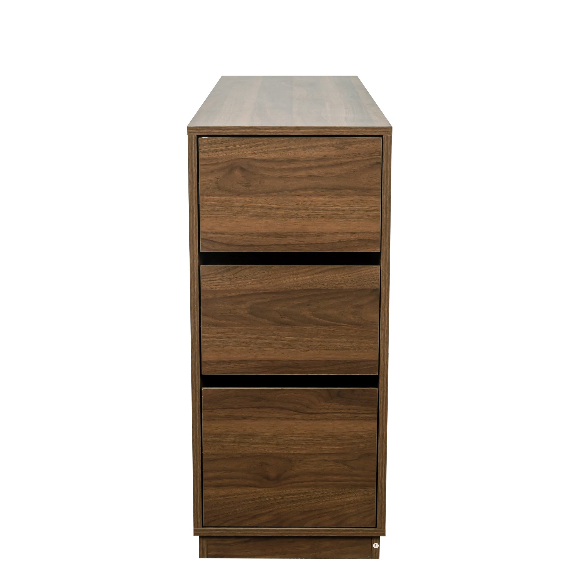 Kitchen Sideboard, Small  Countertop Organizer, Tabletop Cabinet with 2 Glass Sliding Door,3 Side Drawers & 1 small display shelves, Counter Cabinet for Kitchen, Living Room, Dinning Area