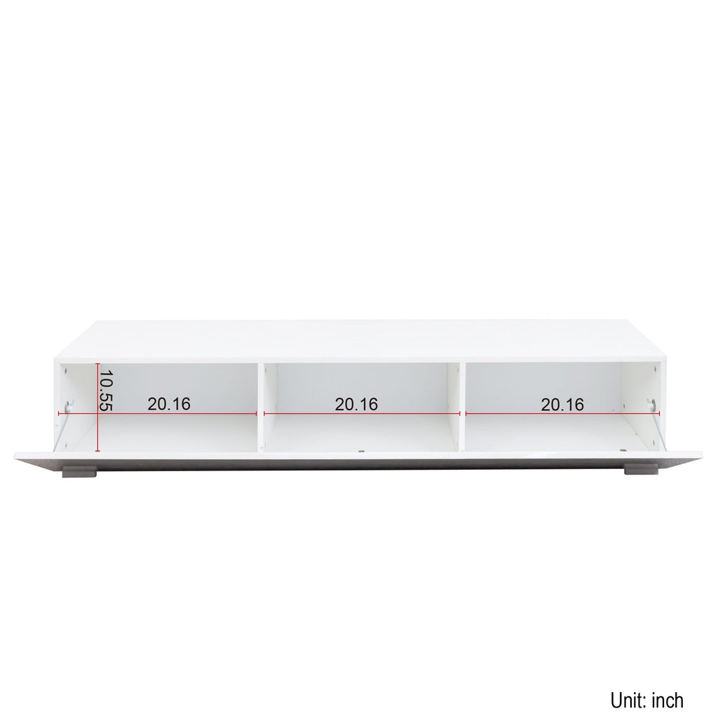 Modern Entertainment Center with Storage   Media Console for Living Room