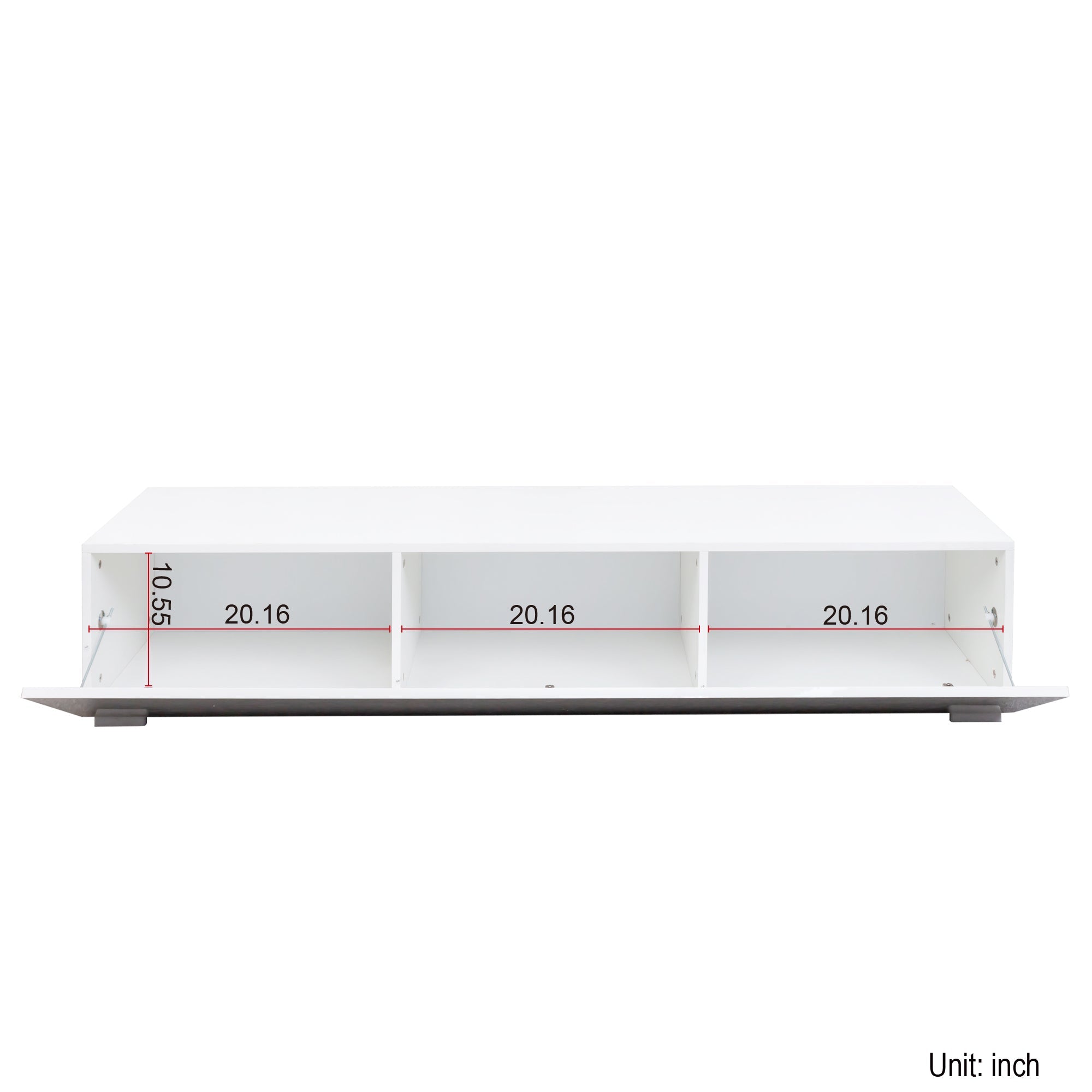 Modern Entertainment Center with Storage   Media Console for Living Room