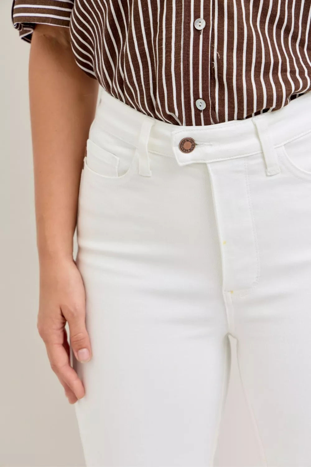 Judy Blue High Waist Capri Pants with Spade Pockets