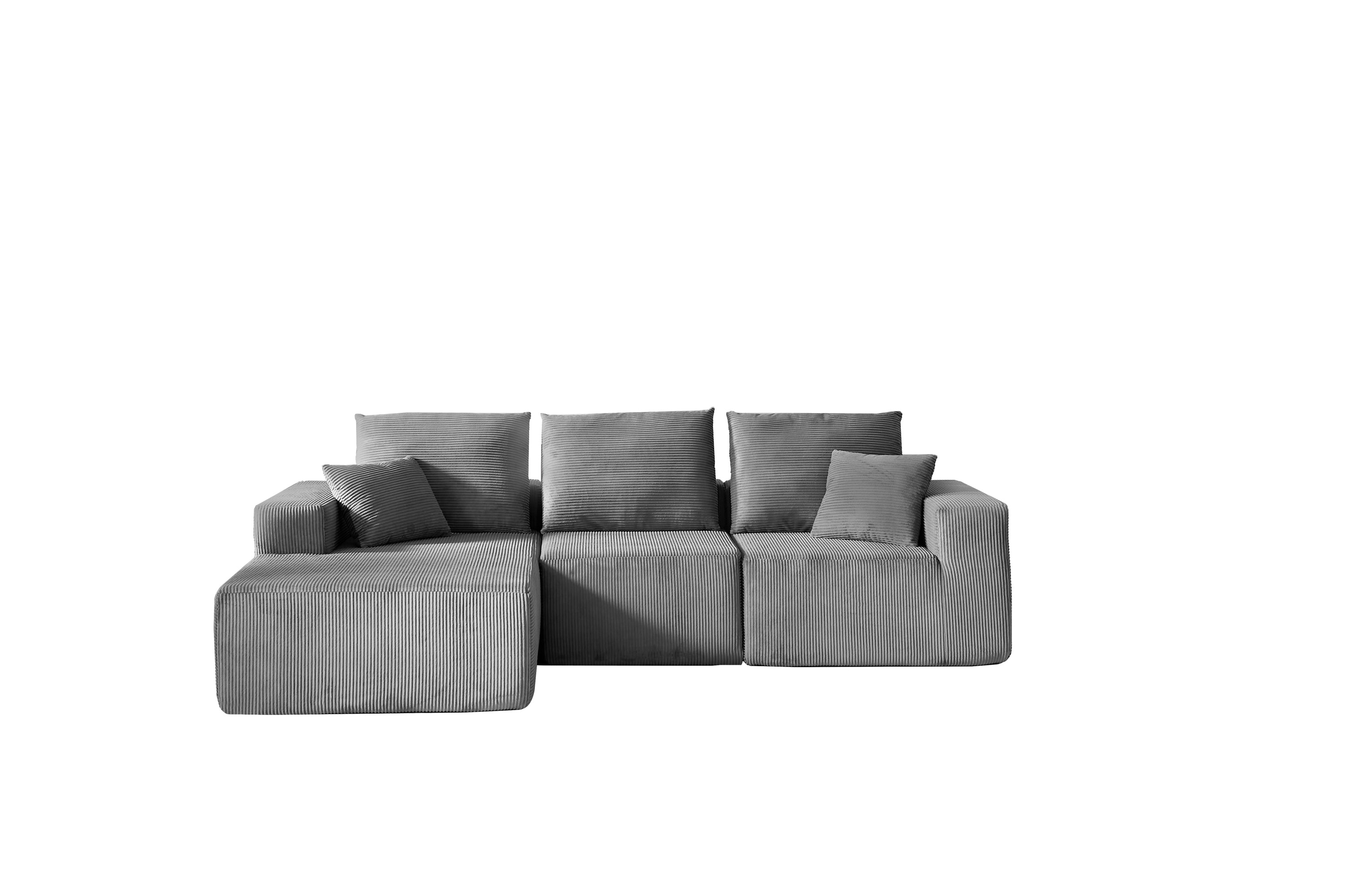 Modular Sectional Sofa with Chaise, Modern L Shaped Cloud Couch with Deep Seat, Sectional Couches for Living Room, Bedroom, Office, No Assembly Required