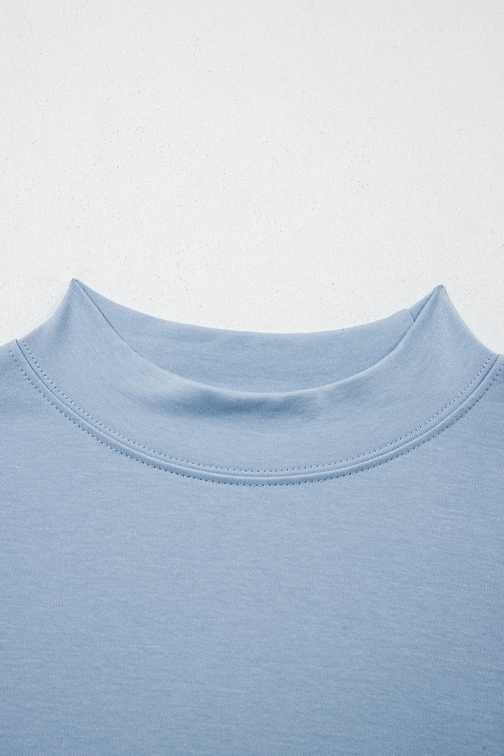Oversized Solid Color High Neck Tee